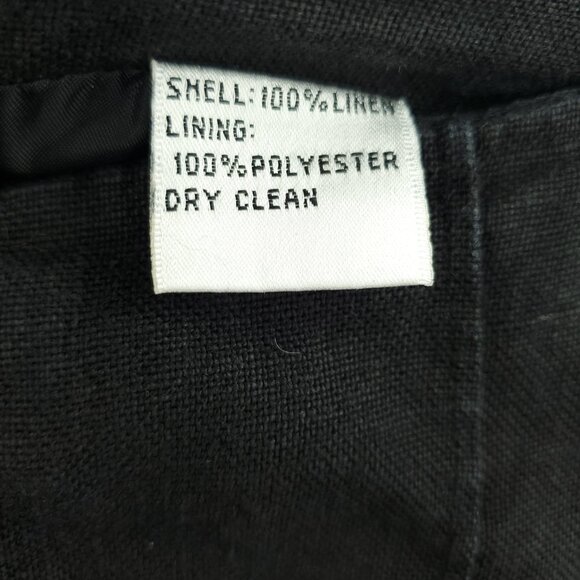 Talbots Irish Linen A-Line Mini Skirt 12 Black - Picture 13 of 13